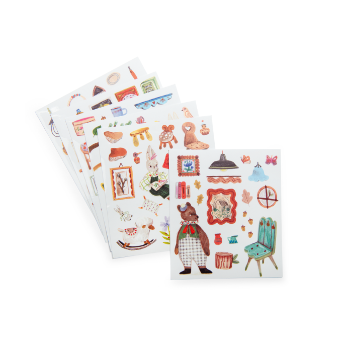 Box of 6 Coloring books (20 pages) w/150 stickers