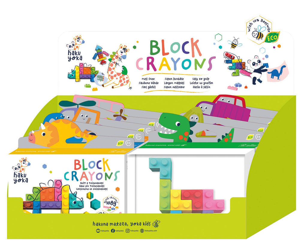 Haku Yoka - FULL Display Block Crayons, 9